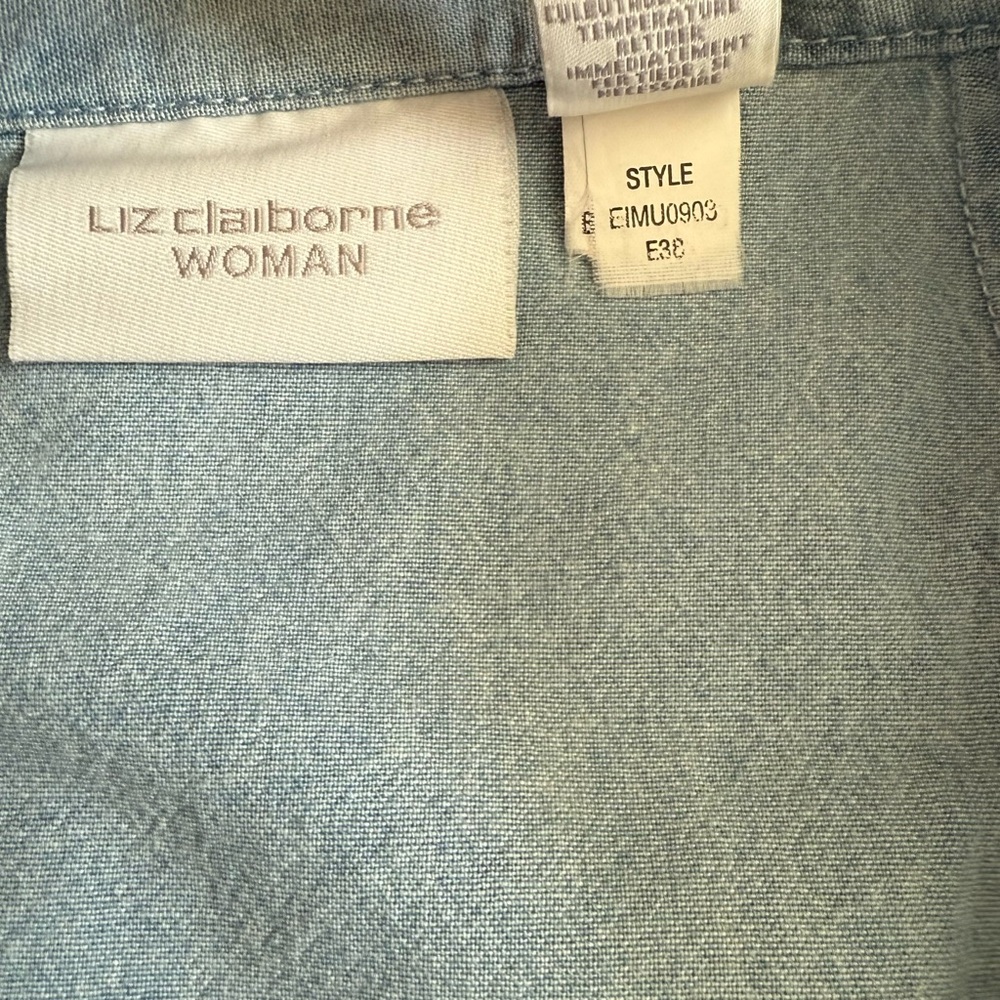 Liz Claiborne Woman Light Blue A-Line Skirt Size 16W - Picture 4 of 4